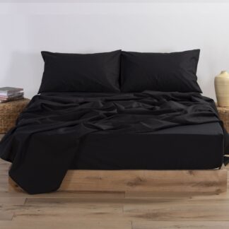 BED SHEETS NEF NEF - col. BLACK 100% COTTON