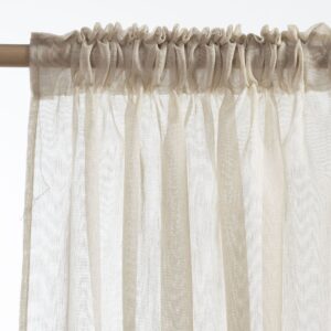 CURTAIN -  sheer BEIGE "Roxan"
