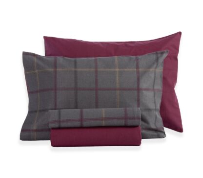 FLANNEL BEDSHEET SET "GEREMI" (flat,fitted sheet + pillow case) - Image 2