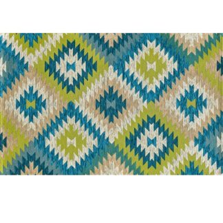 CARPET GEOMETRIC Avana BLUE/GREEN 140x200cm