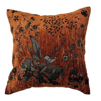 CUSHION - ORANGE FLOWERS 50x50cm