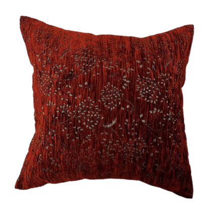 CUSHION - RED FLOWERS 40x40cm