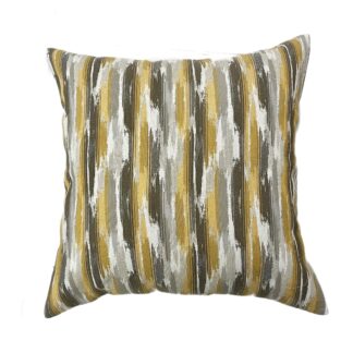 CUSHION - YELLOW paint stripes 50x50cm