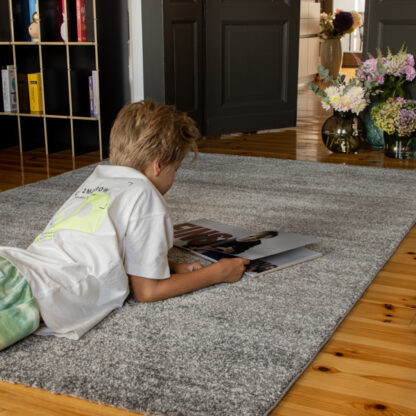 CARPET "NASSAU" plain GREY 160x230cm