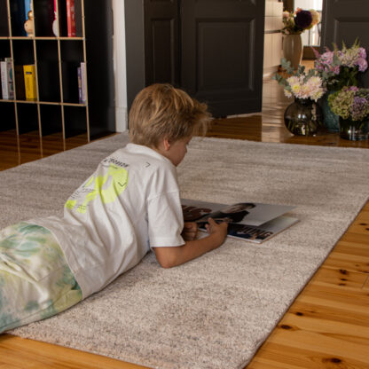 CARPET "NASSAU" plain TAUPE 160x230cm