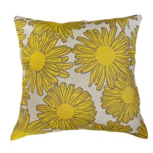OUTDOOR cushion - yellow sunflowers - 40x40cm