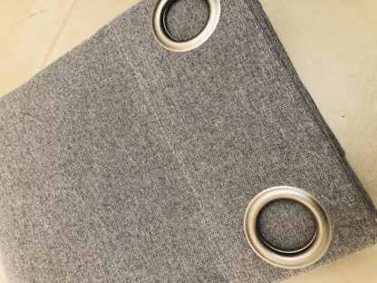 CURTAIN -  100% blackout - GREY plain textured       **W 200cm x H 260cm - Image 2