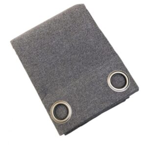 CURTAIN -  100% blackout - GREY plain textured