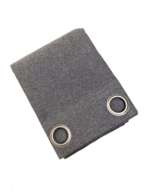 CURTAIN -  100% blackout - GREY plain textured