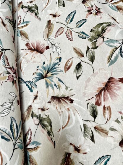 FABRIC - beige flowers 280cm - Image 2