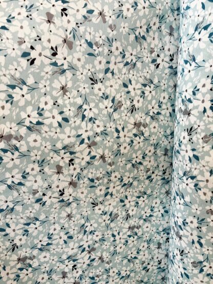 FABRIC - blue flowers 280cm - Image 2