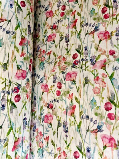FABRIC - pink flowers 280cm - Image 3