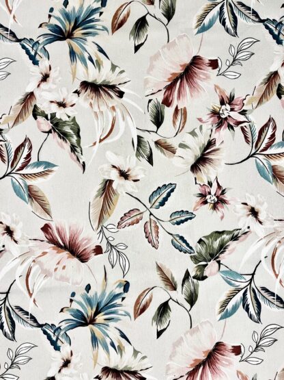 TABLE CLOTH - beige flowers 140x240 - Image 2