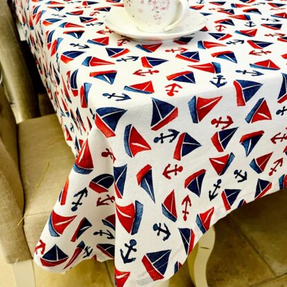 TABLE CLOTH - boats 140x160