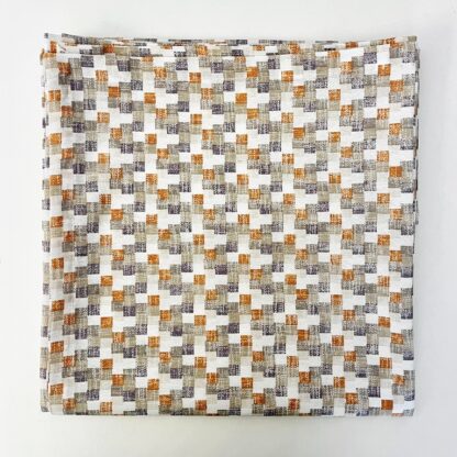 TABLE CLOTH - orange pixels 140x160 - Image 3