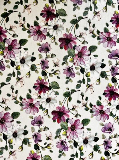 TABLE CLOTH - purple flowers 140x240 - Image 2