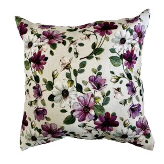 CUSHION - PURPLE FLOWERS 40x40cm