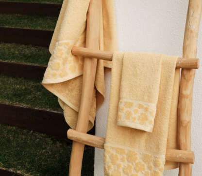 YELLOW TOWEL SET "SIERRA" 3PCS - Image 2