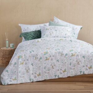 BEDSHEET SET "SUMMER MOOD" (flat,fitted sheet + pillow case) 100%cotton