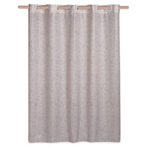 SHOWER CURTAIN 180x200cm BEIGE FLOWERS