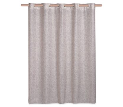 SHOWER CURTAIN 180x200cm BEIGE FLOWERS