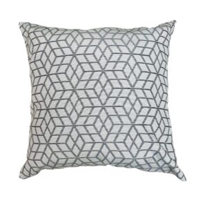 CUSHION - GREY GEOMETRIC 40x40cm