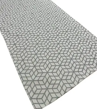 Bed Runner - grey geometric 250x50cm (KING)