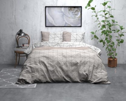 QUILT COVER - FLANEL TAUPE 240x200/220cm - Image 5