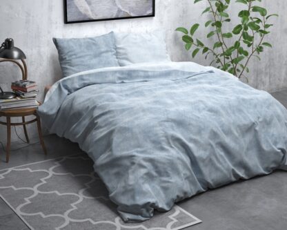 QUILT COVER FLANEL - BLUE 240x220cm - Image 2