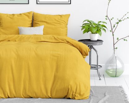 QUILT COVER 100%COTTON - MUSTARD 140x220cm - Image 6