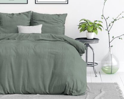 QUILT COVER 100%COTTON - GREEN 240x220cm - Image 8