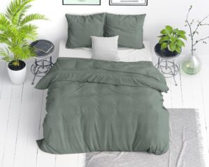 QUILT COVER 100%COTTON - GREEN 140x220cm