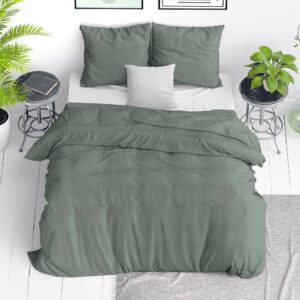 QUILT COVER 100%COTTON - GREEN 140x220cm
