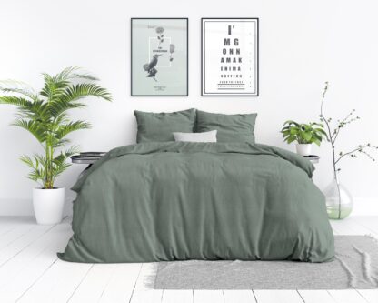 QUILT COVER 100%COTTON - GREEN 240x220cm - Image 7