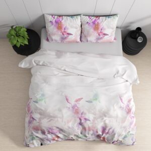 QUILT COVER 100%COTTON - PASTEL FLOWERS 240x220cm