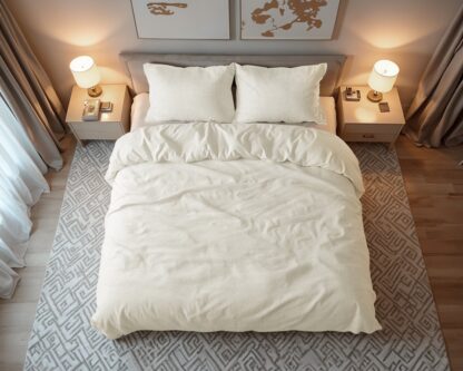 FLEECE QUILT COVER TEDDY - BEIGE 240x200/220cm - Image 4