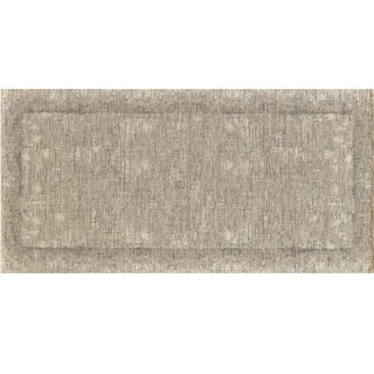 CARPET BEIGE BORDER - runner 55x220cm