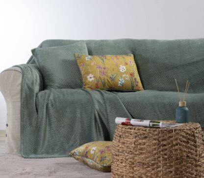 SOFA THROW - GREEN  "DAKARI" - different sizes - Image 2