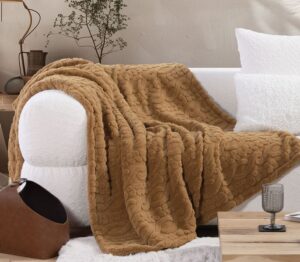 DECORATIVE THROW/BLANKET "GERMAIN" - MUSTARD