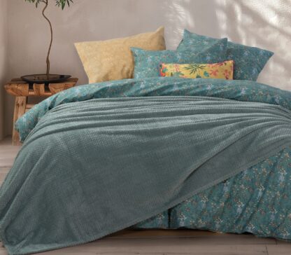 BEDSHEET SET "ODETTE" (flat,fitted sheet + pillow case) SUPER KING SIZE - Image 5