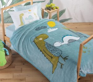 CHILDREN BLANKET DINO  160x220 (SINGLE SIZE)