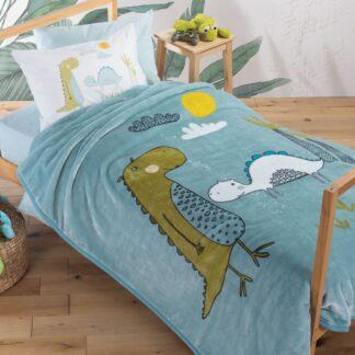 CHILDREN BLANKET DINO  160x220 (SINGLE SIZE)