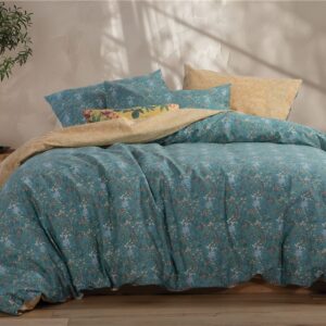 BEDSHEET SET "ODETTE" (flat,fitted sheet + pillow case) SUPER KING SIZE 100%cotton