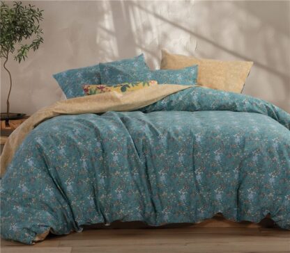 BEDSHEET SET "ODETTE" (flat,fitted sheet + pillow case) SUPER KING SIZE