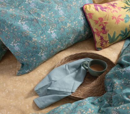 BEDSHEET SET "ODETTE" (flat,fitted sheet + pillow case) SUPER KING SIZE - Image 3