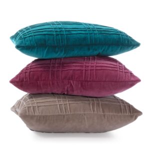 CUSHION - "STAROVO"  TEAL/PINK 55x35cm