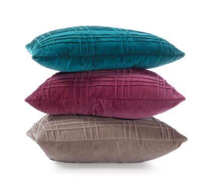 CUSHION - "STAROVO"  TEAL/PINK 55x35cm
