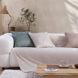 SOFA THROW - CREAM  "DAKARI" - different sizes