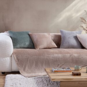SOFA THROW - DARK BEIGE  "DAKARI" - different sizes