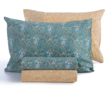 BEDSHEET SET "ODETTE" (flat,fitted sheet + pillow case) SUPER KING SIZE - Image 2
